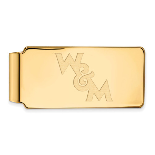 Sterling Silver Gold-Tone LogoArt College of William and Mary Money Clip