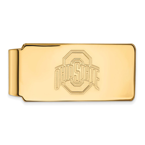 LogoArt Ohio State University Money Clip - Sterling Silver Gold-Tone The