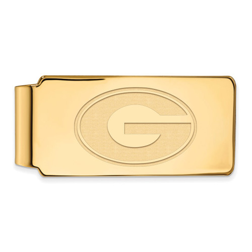 LogoArt University of Georgia Money Clip - Sterling Silver Gold-Tone Letter G