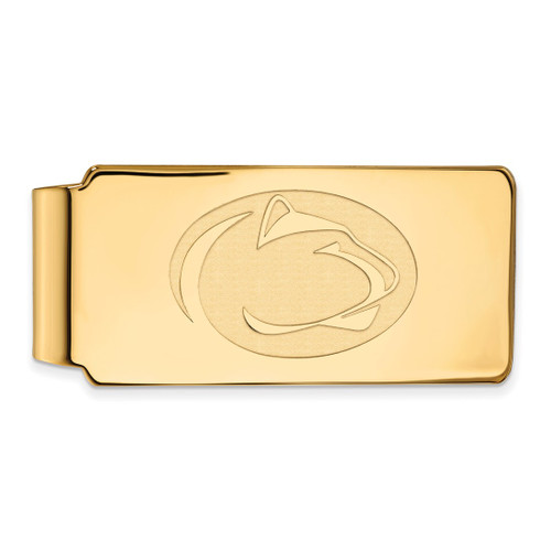 Sterling Silver Gold-Tone LogoArt Penn State University Lion Money Clip