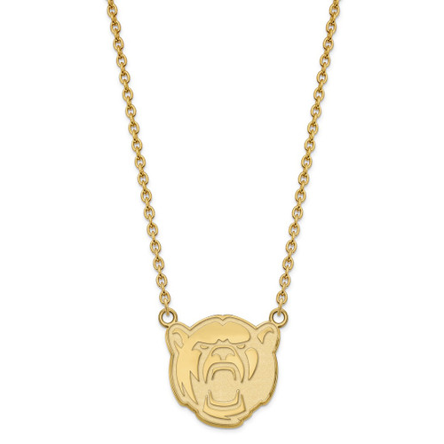 LogoArt Baylor University Necklace - Sterling Silver Gold-Tone Large Pendant 18 Inch - View 2