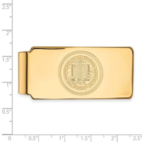 LogoArt University of California Berkeley Money Clip - Sterling Silver Gold-Tone Crest - View 2