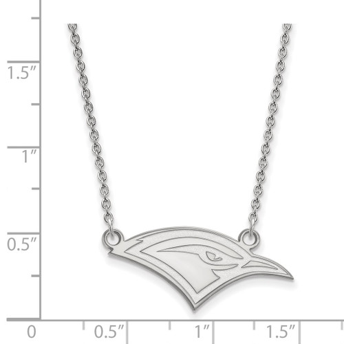 LogoArt University of Tennessee at Chattanooga Necklace - Sterling Silver Rhodium-Plated Mockingbird Small Pendant 18 Inch - View 2