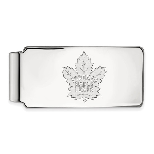LogoArt Toronto Maple Leafs Money Clip - Sterling Silver Rhodium-Plated