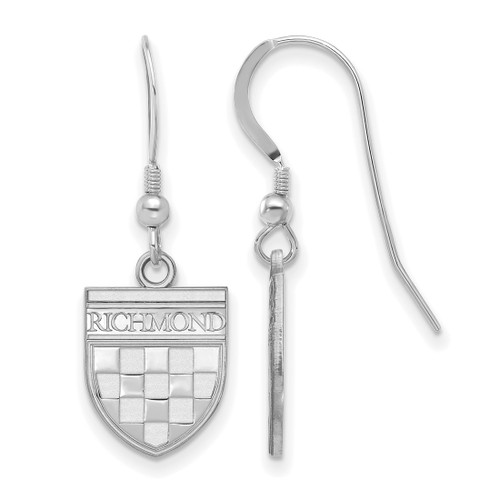 Sterling Silver University of Richmond Shield Dangle Earrings