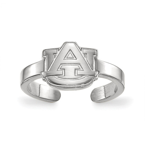 LogoArt Auburn University Toe Ring - Sterling Silver Rhodium-Plated, 2 mm