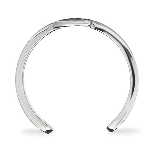 LogoArt Florida State University Toe Ring - Sterling Silver Rhodium-Plated F-S, 2 mm - View 2