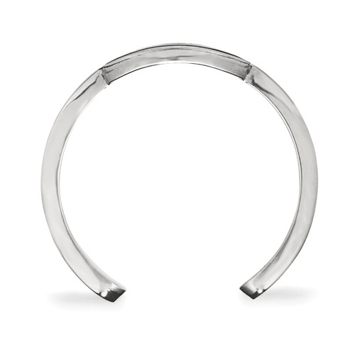 LogoArt University of Georgia Toe Ring - Sterling Silver Rhodium-Plated Letter G, 2 mm - View 2