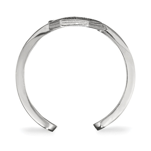 LogoArt University of South Carolina Toe Ring - Sterling Silver Rhodium-Plated, 2 mm - View 2