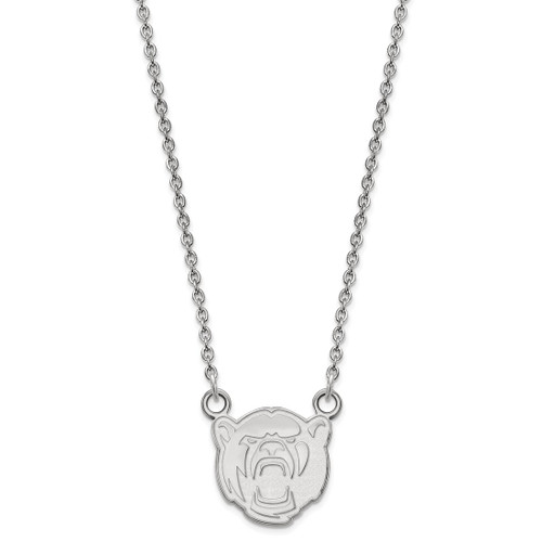 LogoArt Baylor University Necklace - Sterling Silver Rhodium-Plated Small Pendant 18 Inch - View 2