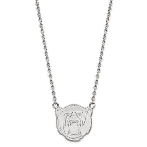 LogoArt Baylor University Necklace - Sterling Silver Rhodium-Plated Large Pendant 18 Inch - View 2