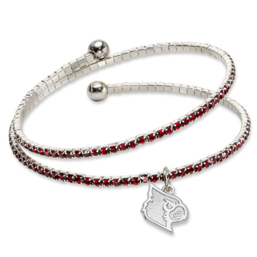 Univ OF Louisville Amped Logo Crystal Bracelet