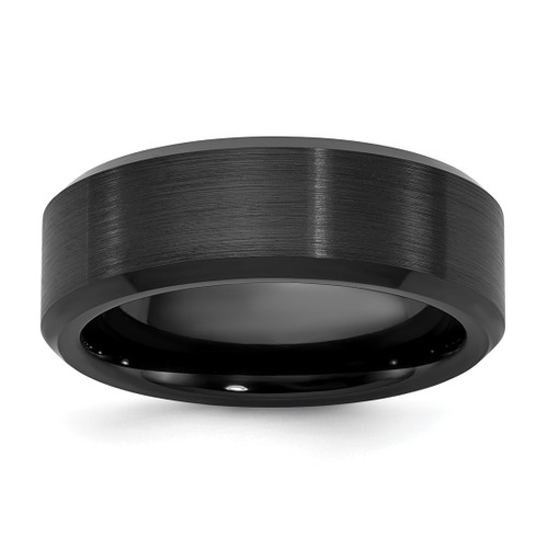 Ceramic 8 mm Grey Wedding Band