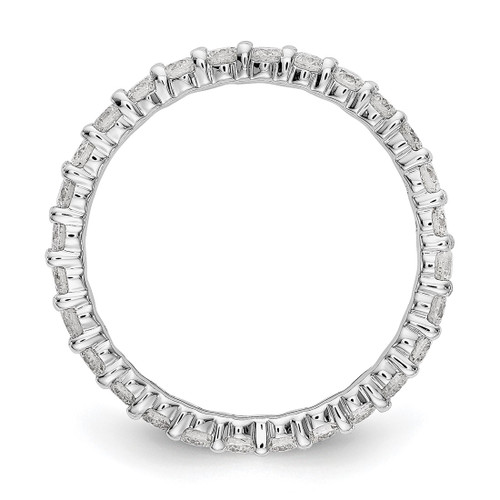 Rhodium-Plated 14K White Gold Lab-Grown Diamond Shared Prong Eternity Band - ET0001-100-WLG - View 2