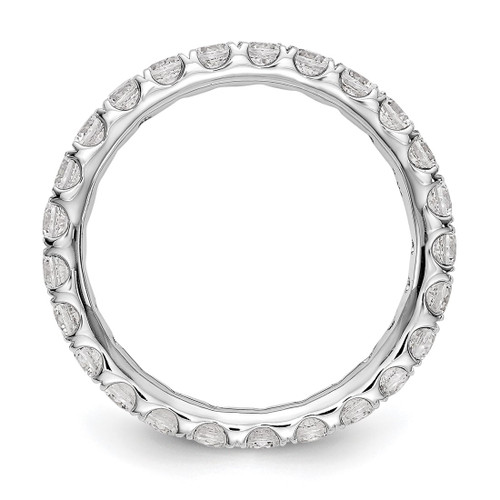 Rhodium-Plated 14K White Gold Lab-Grown Diamond Shared Prong Eternity Band - ET0005-150-WLG - View 2