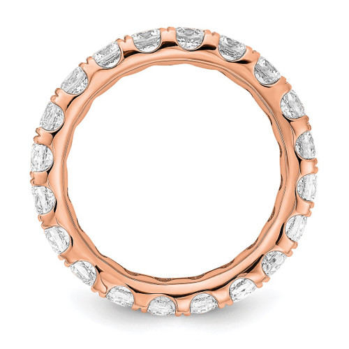 14K Rose Gold Lab-Grown Diamond Shared Prong Eternity Band - ET0005-300-RLG - View 2