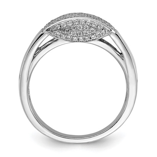Sterling Silver & Cubic Zirconia Brilliant Embers Ring - View 2