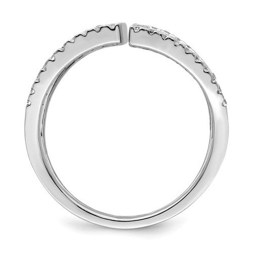 Brilliant Embers Sterling Silver Rhodium-Plated 62 Stone Micro Pavé Cubic Zirconia Ring - View 2