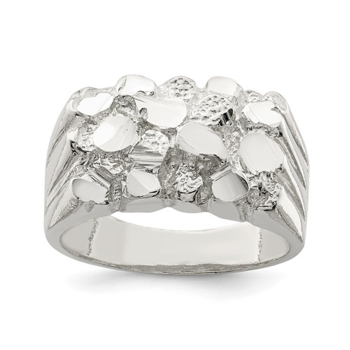 Sterling Silver Men'S Nugget Ring, 4.5 mm - QR122