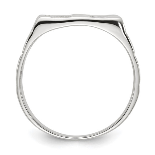 Sterling Silver Nugget Ring, 5 mm - View 2