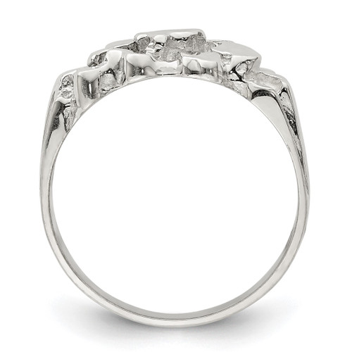 Sterling Silver Woman'S Nugget Ring, 4 mm - QR4443 - View 2