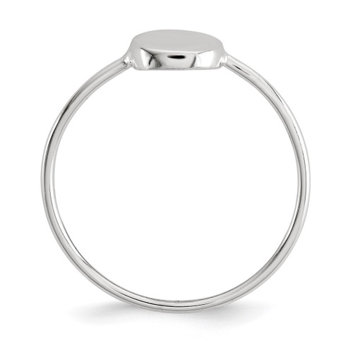 Sterling Silver Polished Circle Ring, 1.5 mm - View 2