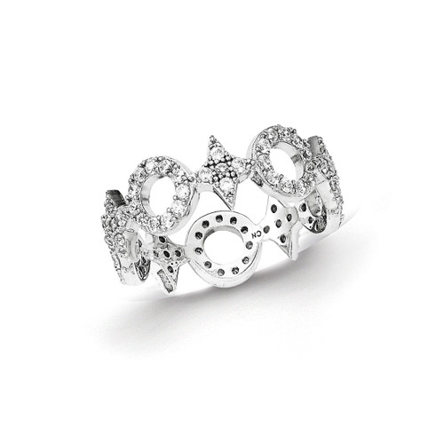 Sterling Silver Cubic Zirconia Ring - QR6263