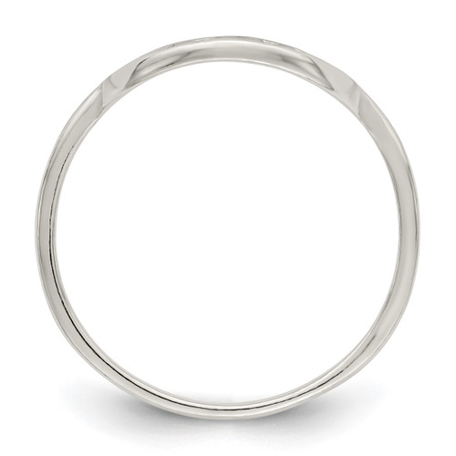 Sterling Silver Polished Tree Ring, 1.5 mm, Flat - View 2