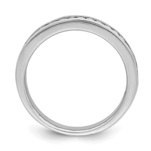 Sterling Silver Rhodium-Plated Cubic Zirconia Ring, 3.89 mm - View 2