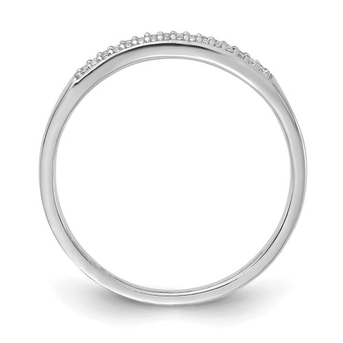Prizma Sterling Silver Rhodium-Plated Colorful Baguette and White Cubic Zirconia Ring, 2.57 mm - View 2