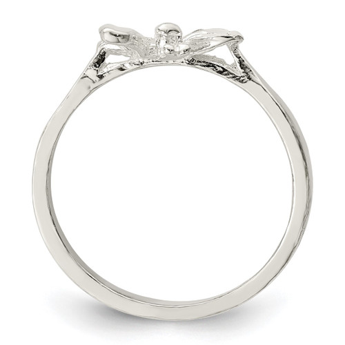 Sterling Silver Butterfly Ring, 2 mm - View 2
