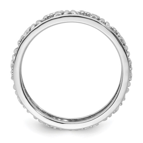 Sterling Silver Stackable Expressions Virgo Zodiac Ring - View 2