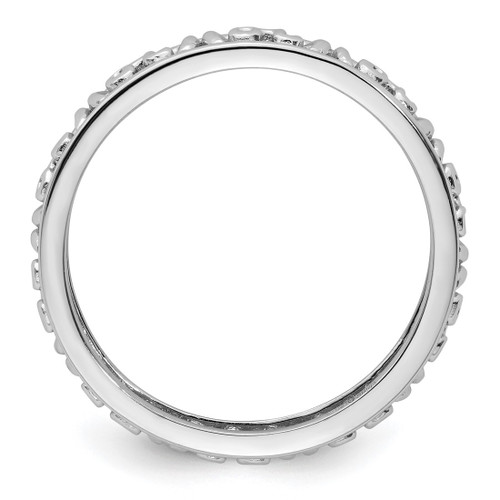 Sterling Silver Stackable Expressions Leo Zodiac Ring - View 2