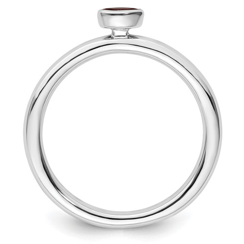Sterling Silver Stackable Expressions Pink Tourmaline Ring, 2.5 mm - View 2