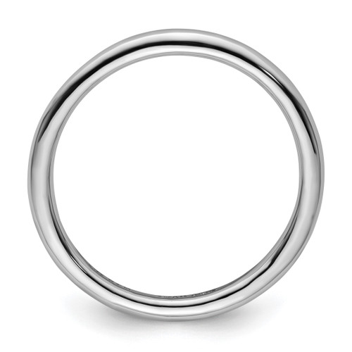 Sterling Silver Stackable Expressions Rhodium-Plated Polished Ring, 2.25 mm - QSK231 - View 2