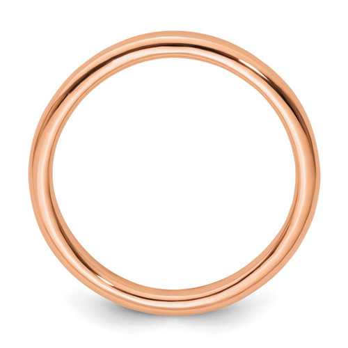Sterling Silver Stackable Expressions Rose Gold-Tone Polished Ring, 2.25 mm - QSK232 - View 2