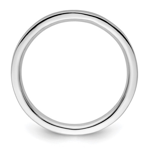 Sterling Silver Stackable Expressions Rhodium-Plated Polished Ring, 2.25 mm - QSK239 - View 2