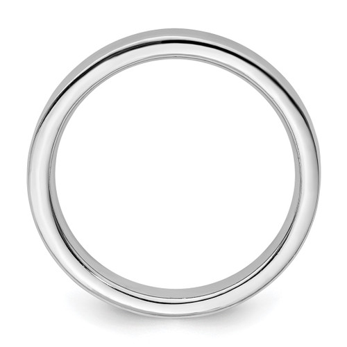 Sterling Silver Stackable Expressions Rhodium-Plated Ring, 3.25 mm, Polished - QSK263 - View 2