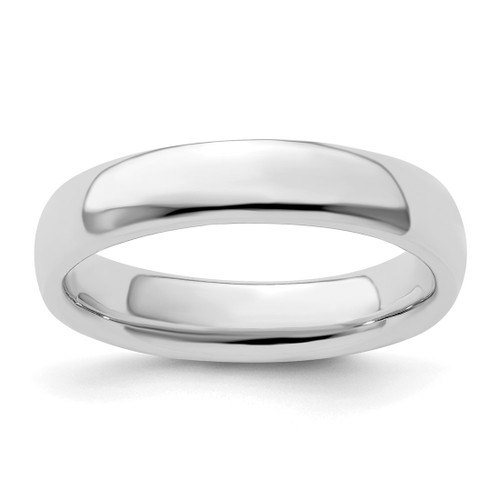 Sterling Silver Stackable Expressions Rhodium-Plated Polished Ring, 4.25 mm