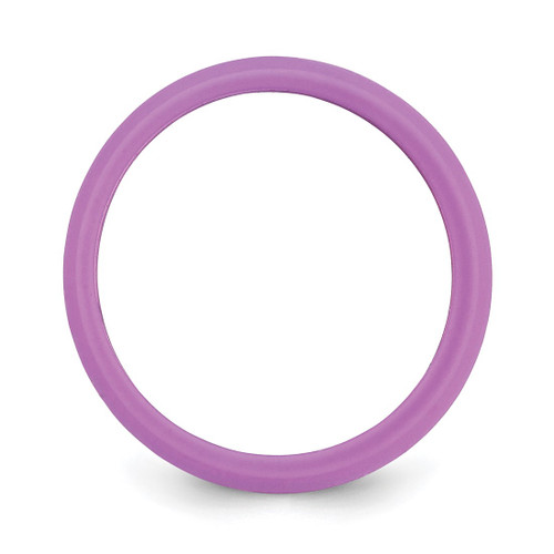 Silicone Purple 5.7 mm Domed Wedding Band - View 2