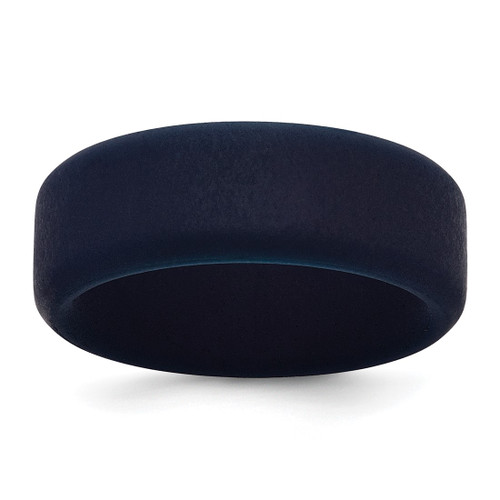 Silicone Navy Blue 8 mm Wedding Band