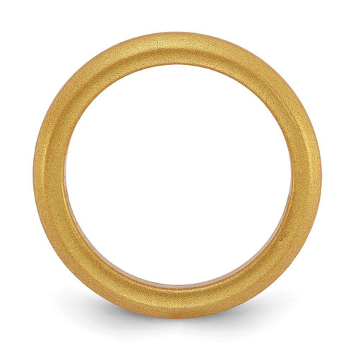 Silicone Metallic Gold 3 mm Wedding Band - View 2