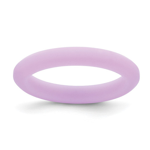 Silicone Purple 3 mm Round Wedding Band