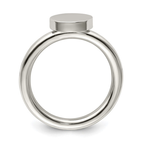 Chisel Stainless Steel Polished Circle Ring, 2.5 mm - View 2