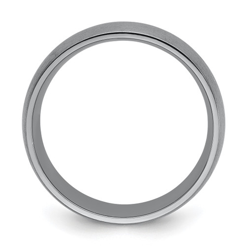 Chisel Tantalum Brushed 8 mm Wedding Band - View 2