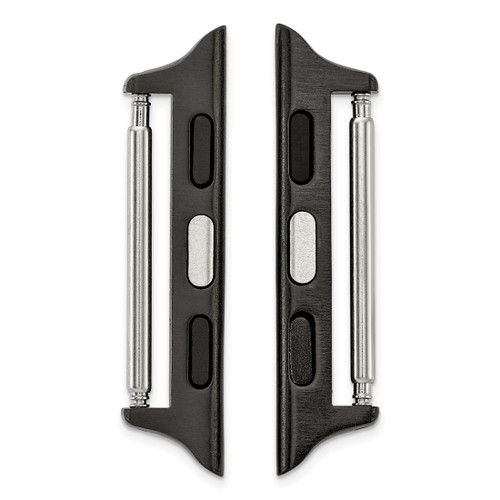 Gilden 38 mm Apple Watch Pair of Black Adapters Fits 20 mm Watch Band - View 2