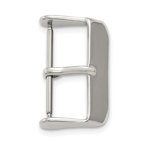 24 mm Silver-Tone Stainless Steel Buckle