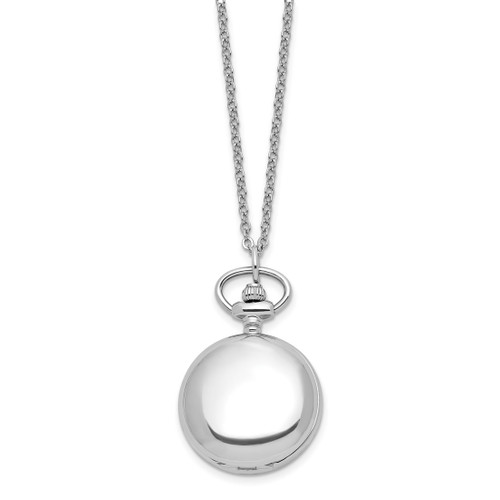 Women'S Charles Hubert Polished Chrome-Finish Brass Pendant Watch, 26 mm, Quartz - View 2