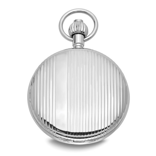 Charles Hubert Chrome-Finish Brass Striped Pocket Watch, 48 mm, Quartz - View 2