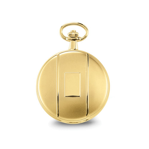 Charles Hubert Gold-Finish Brass White Dial Pocket Watch, 42 mm, Hand-Wind - XWA3359 - View 2